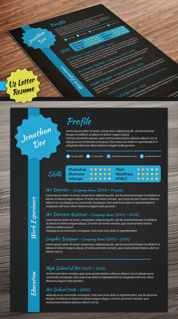Unique Resume visual resume template is a a4 us letter indesign template for individuals working in creative fields that require adding images to their written cv Creative Resume Templates Unique Resume 10 design savvy sites that will redesign your resume for you brit co Creative Resume Templates