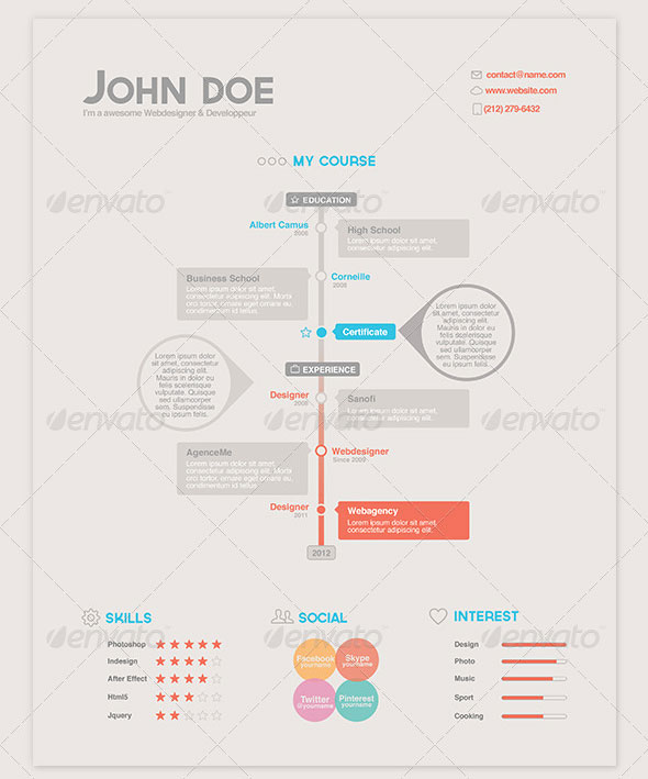 Phuket Resume Collection And Creative Design 21 Stunning