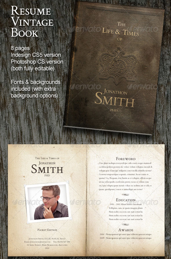 book resumes