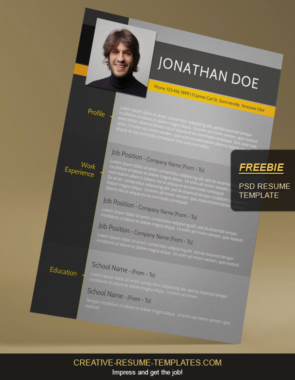 Free Modern Resume Template Download from www.creative-resume-templates.com