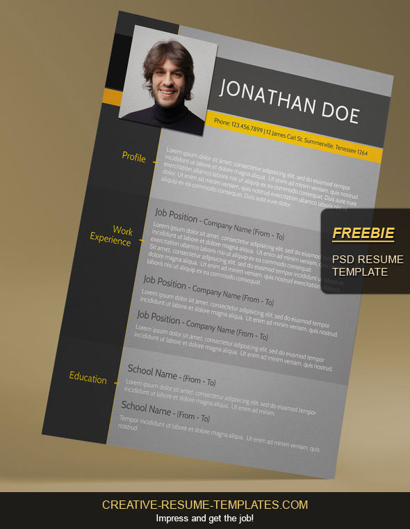 Free Modern Cv Template