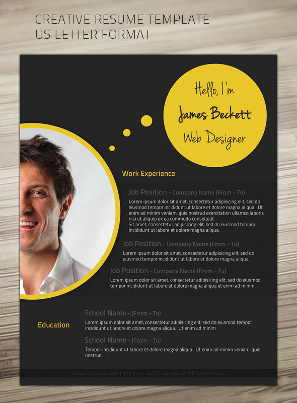 resume creative design