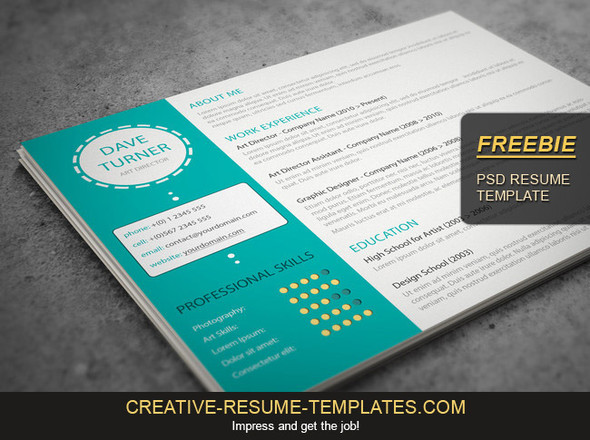 Resume landscape format