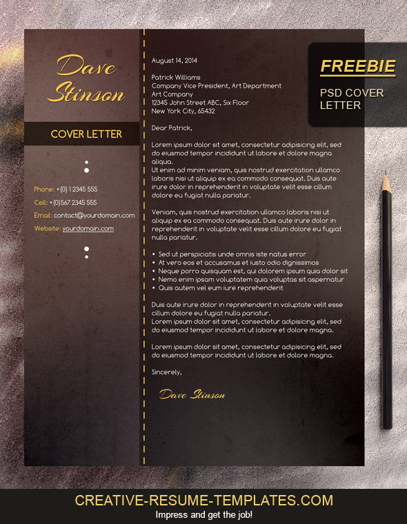 download cover letter for free