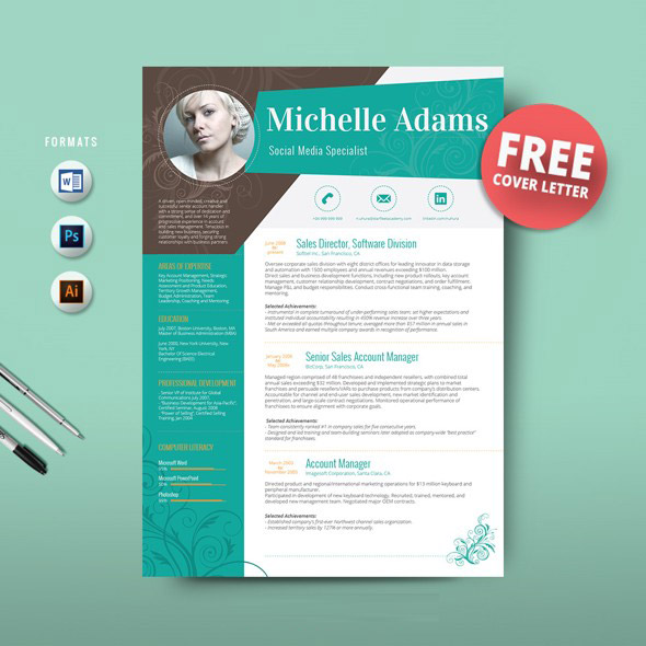 16 ms word resume templates with the professional look