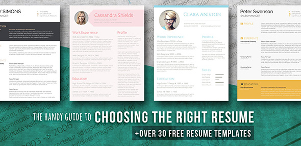 guide choosing resume templates